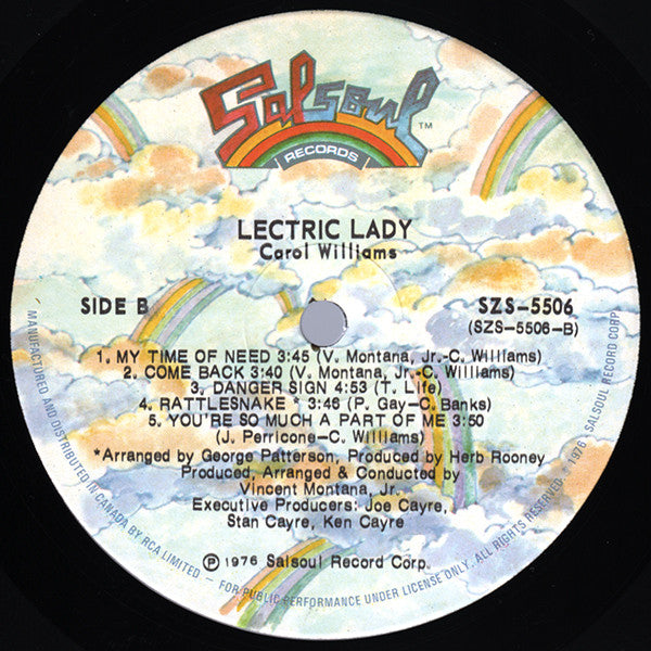 Carol Williams : 'Lectric Lady (LP, Album)