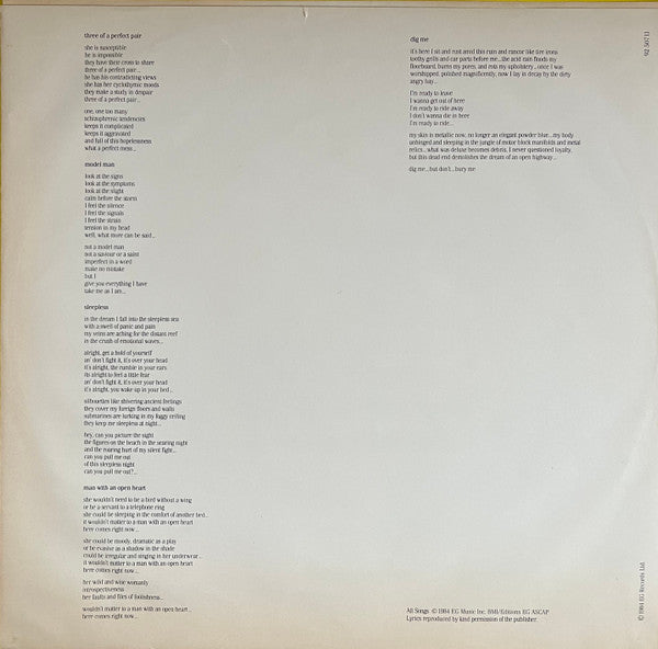 King Crimson : Three Of A Perfect Pair (LP, Album)