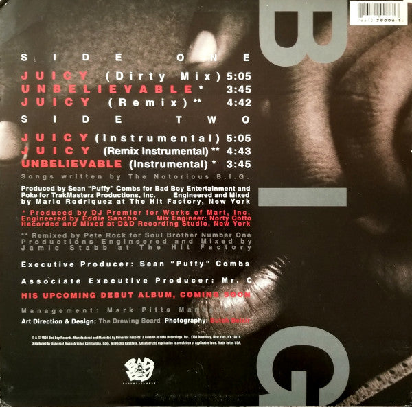 Notorious B.I.G. : Juicy (12", RP)