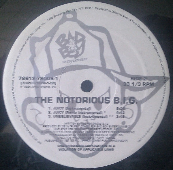 Notorious B.I.G. : Juicy (12", RP)