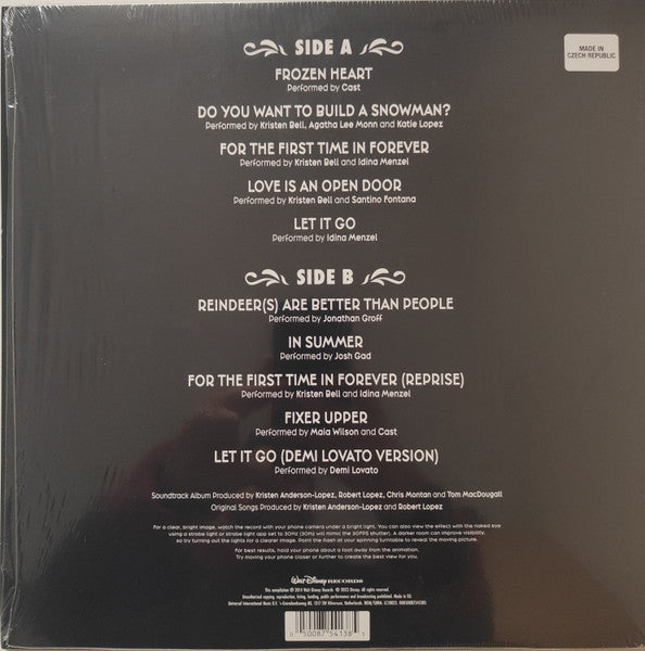 Various : Frozen: The Songs (LP, Comp, Pic, RE, Zoe)