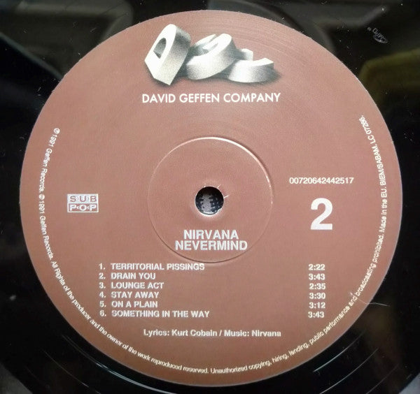 Nirvana : Nevermind (LP, Album, RE)