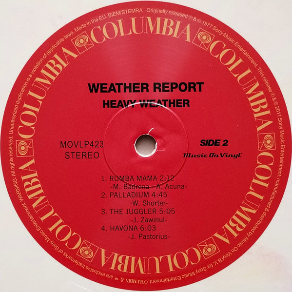 Weather Report : Heavy Weather (LP, Album, Ltd, Num, RE, Pea)