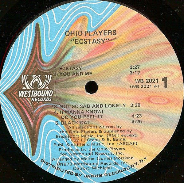 Ohio Players : Ecstasy (LP, Album, Cap)