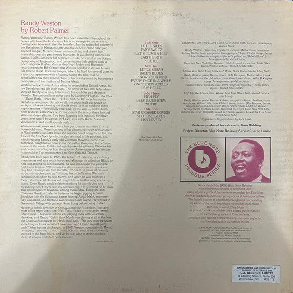 Randy Weston : Little Niles (2xLP, Album, RE, Gat)