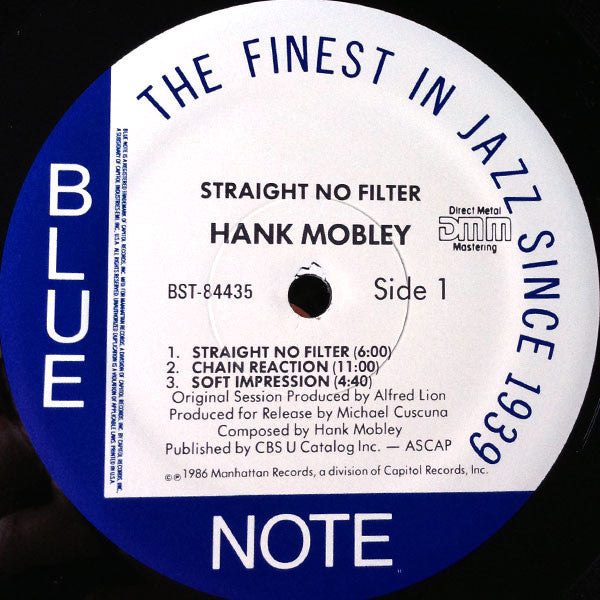 Hank Mobley : Straight No Filter (LP, Album, RM, DMM)