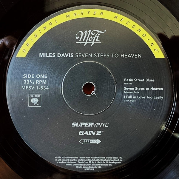 Miles Davis : Seven Steps To Heaven (LP, Album, Num, RE, RM, S/Edition, Sup)