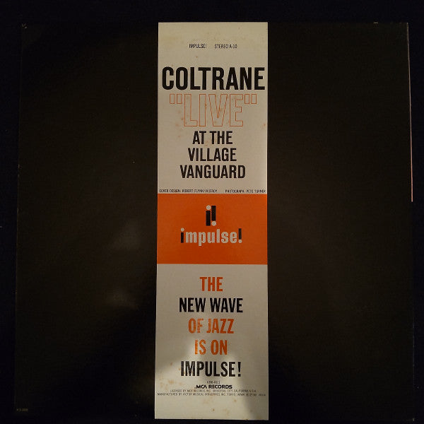 John Coltrane : "Live" At The Village Vanguard (LP, Album, Promo, RE, Gat)