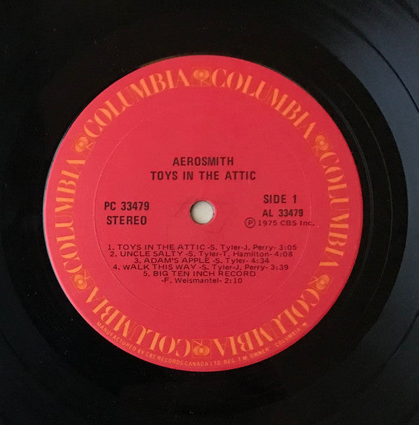 Aerosmith : Toys In The Attic (LP, Album, RE)