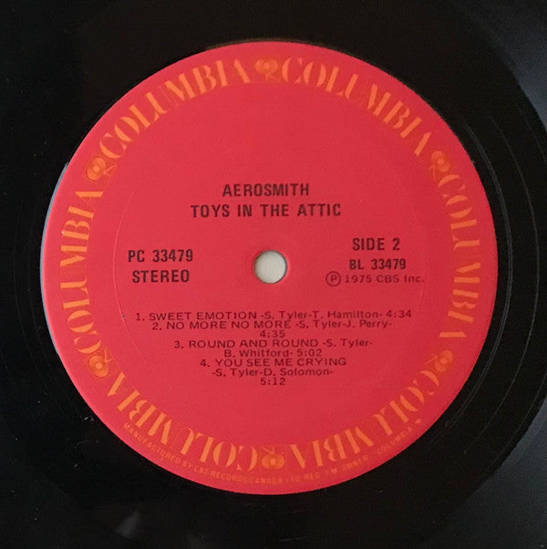 Aerosmith : Toys In The Attic (LP, Album, RE)