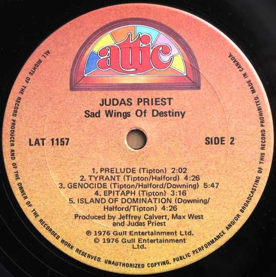 Judas Priest : Sad Wings Of Destiny (LP, Album)