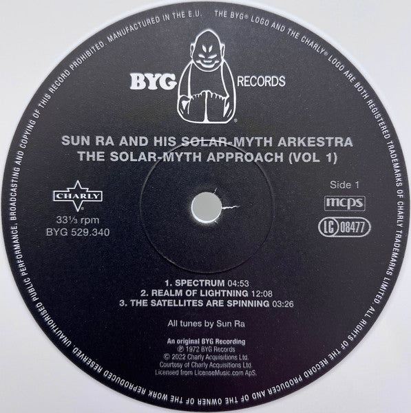 The Sun Ra Arkestra : The Solar-myth Approach (Vol 1) (LP, Album, Ltd, RE, RM, Whi)