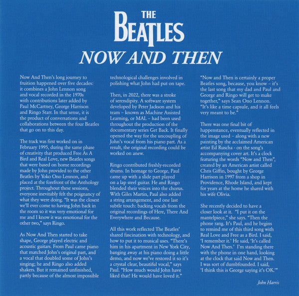 The Beatles : Now And Then / Love Me Do (7", Single, Cry)