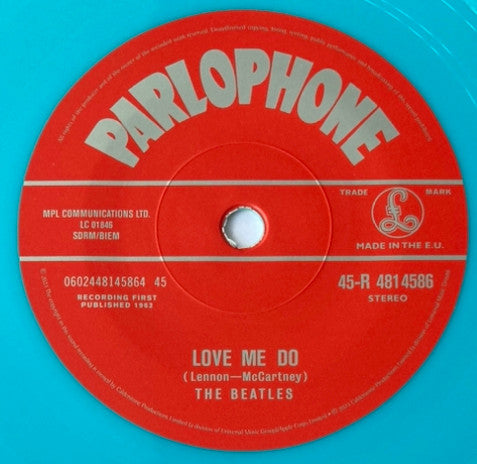 The Beatles : Now And Then / Love Me Do (7", Single, Blu)