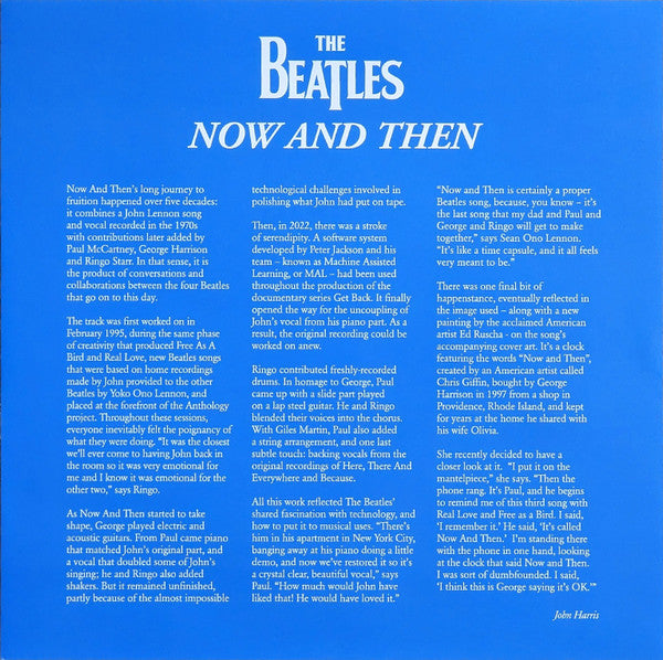 The Beatles : Now And Then / Love Me Do (12", Single, Ltd)