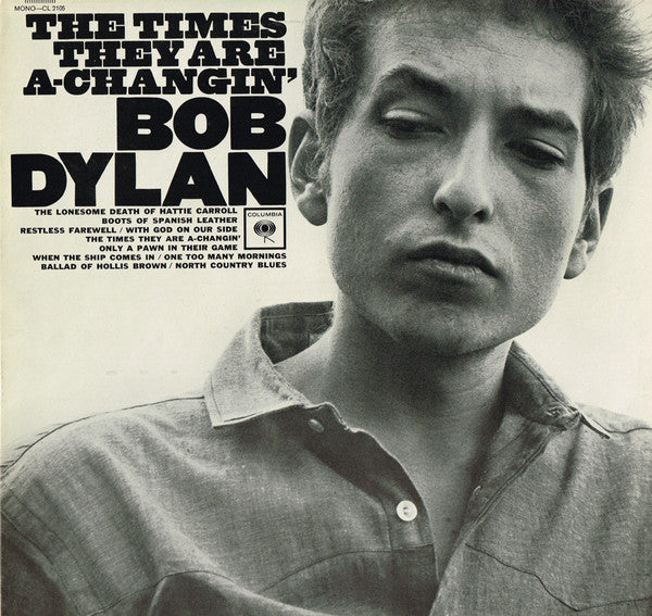 Bob Dylan : The Times They Are A-Changin' (LP, Album, Mono)