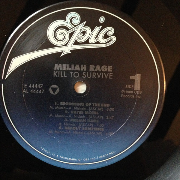 Meliah Rage : Kill To Survive (LP, Album)