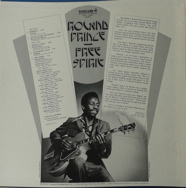 Roland Prince : Free Spirit (LP, Album)