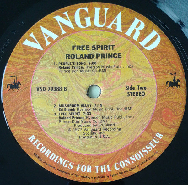Roland Prince : Free Spirit (LP, Album)