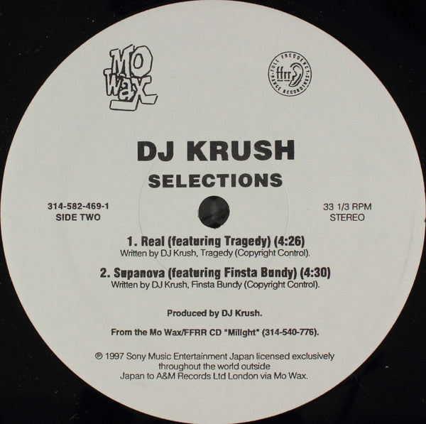 DJ Krush : Selections (12")