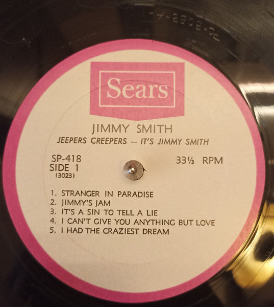 Jimmy Smith : Jeepers Creepers (LP, Mono)