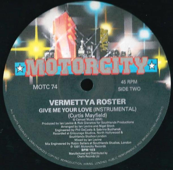Vermettya Royster : Give Me Your Love (12", Single)