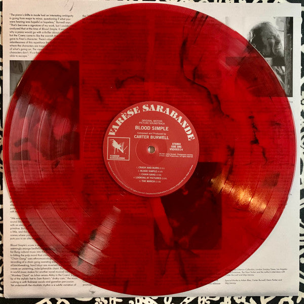Carter Burwell : Blood Simple (Original Motion Picture Soundtrack) (LP, RSD, Ltd, "Ki)
