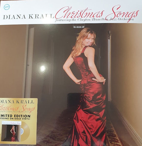 Diana Krall Featuring The Clayton-Hamilton Jazz Orchestra : Christmas Songs (LP, Album, Ltd, RE, Gol)