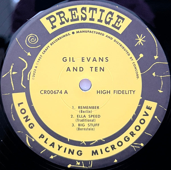 Gil Evans : Gil Evans & Ten (LP, Album, RSD, Mono, Ltd, RE, 180)