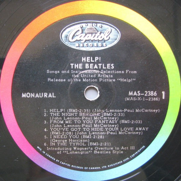 The Beatles : Help! (Original Motion Picture Soundtrack) (LP, Album, Mono, Gat)