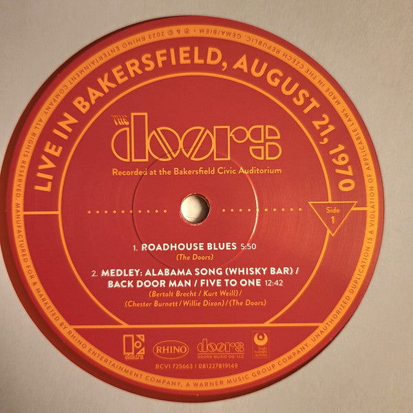 The Doors : Live In Bakersfield, August 21, 1970 (2xLP, RSD, Ltd, Num)