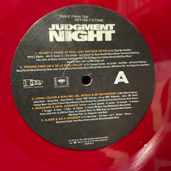 Various : Judgment Night (Music From The Motion Picture) (LP, Album, RSD, Ltd, RE, Red)