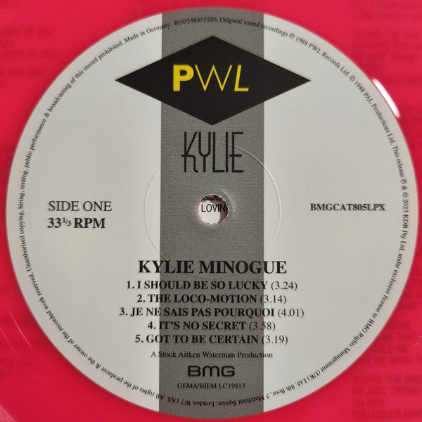 Kylie Minogue : Kylie (LP, Album, Ltd, RE, RM, Pin)