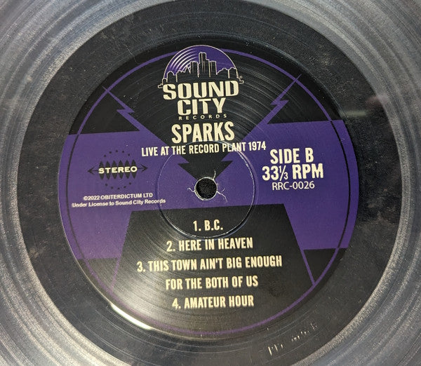 Sparks : Live At The Record Plant 1974 (LP, RSD, Ltd, Cle)
