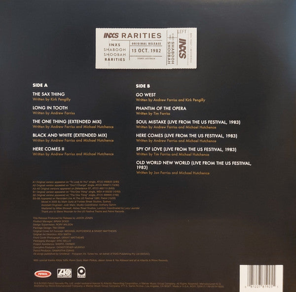INXS : Shabooh Shoobah Rarities (LP, Album, RSD, Ltd, Gol)