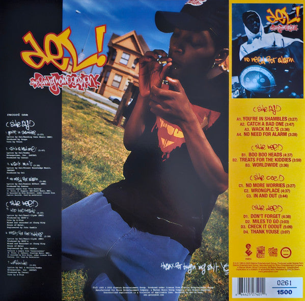 Del Tha Funkee Homosapien : No Need For Alarm (2xLP, Album, Ltd, Num, Yel)