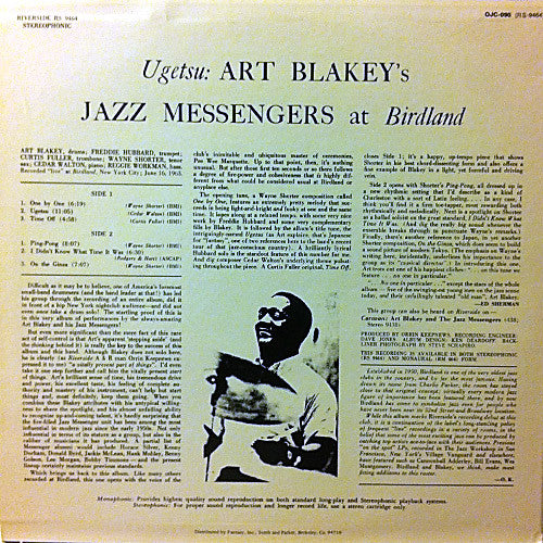 Art Blakey & The Jazz Messengers : Ugetsu (LP, Album, RE)