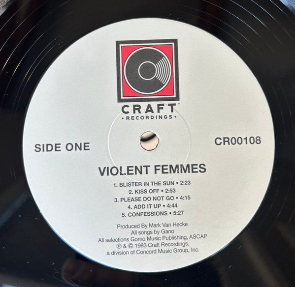 Violent Femmes : Violent Femmes (LP, Album, RE, RM, 180)