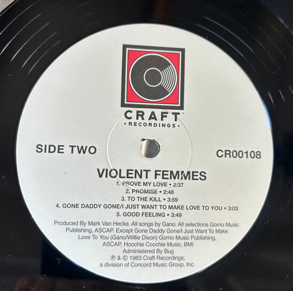 Violent Femmes : Violent Femmes (LP, Album, RE, RM, 180)