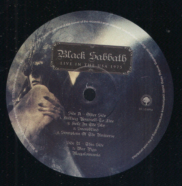 Black Sabbath : Live In The USA 1975 (2xLP, Unofficial)