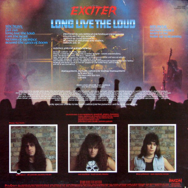 Exciter : Long Live The Loud (LP, Album)