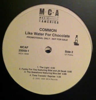 Common : Like Water For Chocolate (2xLP, Album, Promo)