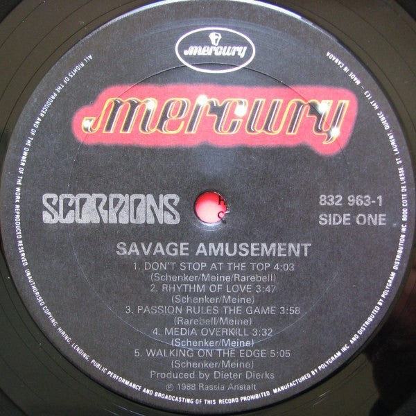 Scorpions : Savage Amusement (LP, Album)