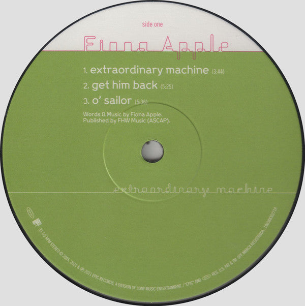 Fiona Apple : Extraordinary Machine (2xLP, Album, RE, 180)