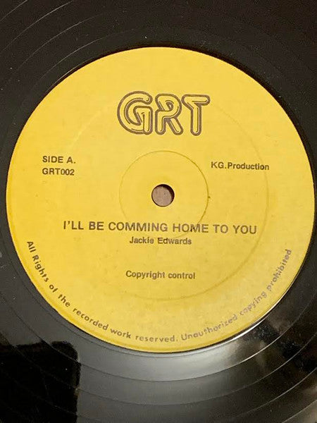 Jackie Edwards & Demo Cates : I'll Be Comming Home To You (12")