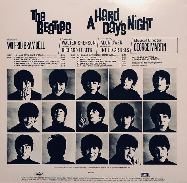 The Beatles : A Hard Day's Night (LP, Album, RE)