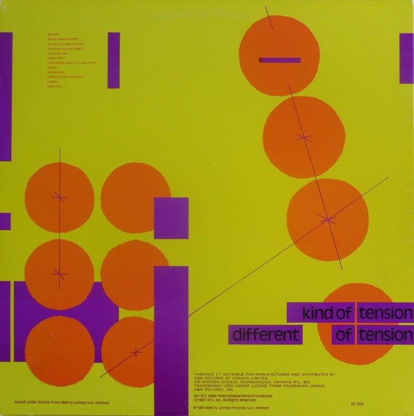Buzzcocks : A Different Kind Of Tension (LP, Album)