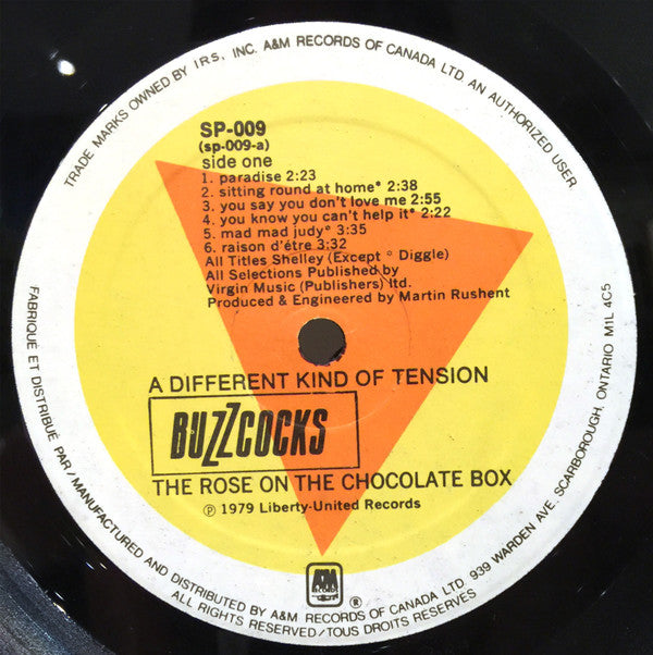 Buzzcocks : A Different Kind Of Tension (LP, Album)