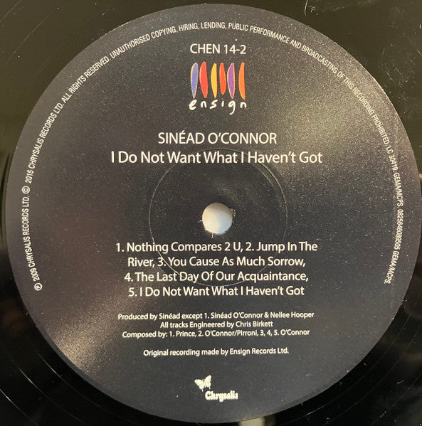 Sinéad O'Connor : I Do Not Want What I Haven't Got (LP, Album, RE, RM, 180)
