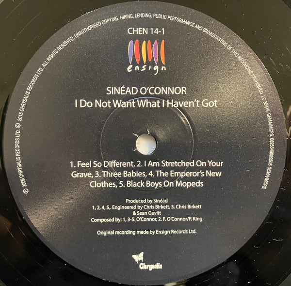 Sinéad O'Connor : I Do Not Want What I Haven't Got (LP, Album, RE, RM, 180)